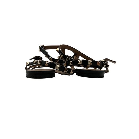 Valentino Rockstud Accents Leather Gladiator Sandals - Size 9.5 - Picture 5 of 6
